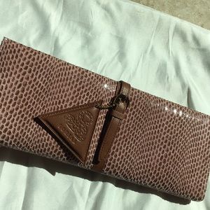 SORIAL Pink Belted Wallet Clutch